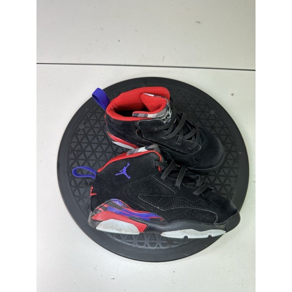Jordan 7 Retro Raptors Toddler Jumpman MVP Black Shoes DZ5576-006 Size 10c
